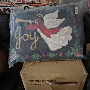 Joyful Angel Holiday Pillow